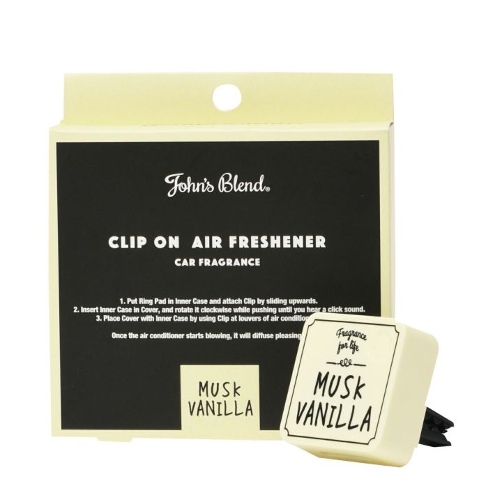 ムスクバニラ クリップオンエアーフレッシュナー John's Blend
